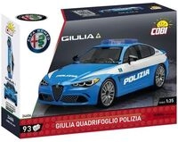 COBI 24606 - Alfa Romeo Giulia Quadrifoglio Polizia, Sportlimousine, Bausatz 1:35, 93