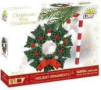 COBI 20011 - Christbaumschmuck - Feiertagsornamente, Bausatz, 51 Klemmbausteine