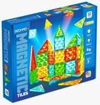 Geomag Magnetic Tiles Gems 32, 2D/3D Konstruktion, Lernspielzeug