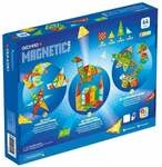 Geomag Magnetic Tiles Gems 44, 2D/3D Konstruktion, Lernspielzeug