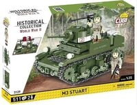 COBI Historical Collection 3129 - M3 Stuart, WWII, Bausatz 1:35, 511+2 Klemmbausteine