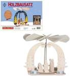 PEBARO 846 - Holzbausatz Weihnachtspyramide, 41 Teile, Holzkonstruktion zum