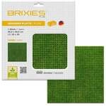 BRIXIES 225000 - Platte 32 x 32 Rasen, Fotorealistische Bauplatte, 1 St&uuml;ck