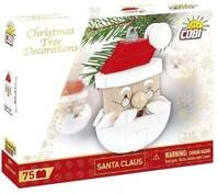 COBI 20011 - Weihnachtsmann, Christbaumschmuck, Bausatz 75 Klemmbausteine