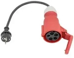 AS Schwabe 61373 Strom Adapterkabel 16A Schwarz 0.3m H07RN-F 3G 2,5mm2