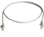 Teleg&auml;rtner 100009031 RJ45 Patchkabel CAT 6 U/UTP 10.00m Grau Flammwidrig,