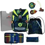 DerDieDas Schulranzen Set ErgoFlex Light, Schulranzen Set, 5tlg, Neon Crazy