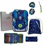DerDieDas Schulranzen Set ErgoFlex Tiny LED, Schulranzen Set, 5tlg, Moon Mission