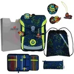 DerDieDas Schulranzen Set ErgoFlex Easy, Schulranzen Set, 5tlg, Neon Crazy