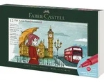 Faber-Castell Tuschestift Pitt Artist Pen, 12er Geschenk Set London