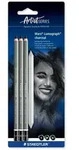 STAEDTLER Kohlestift Mars Lumograph charcoal, 3er set