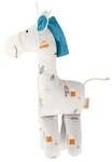 Sigikid 39979 - Greifling Giraffe, sigibaby, beige/blau, Baumwolle, 23 cm