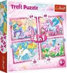 4 in 1 Puzzle - Einh&ouml;rner