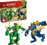 LEGO NINJAGO 71853 Duell mit Jays Drachen-Mech, Spielzeug ab 4 Jahren