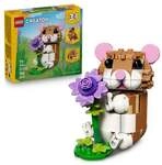 LEGO Creator 3-in-1-Set 31376 Niedlicher Hamster mit Blume, Spielzeug