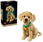LEGO Icons 11384 Golden Retriever Welpe, Modellbau mit Hundefigur