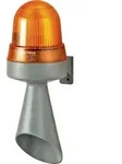 Werma Signaltechnik Kombi-Signalgeber LED 424.320.75 Gelb Dauerlicht 24 V/DC 98...