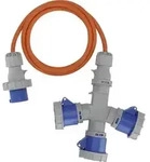 Brennenstuhl 1167670202 Strom Camping-CEE-Verl&auml;ngerungskabel Blau, Grau, Orange 2 m