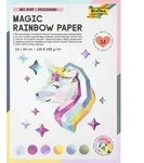 Folia Magic Rainbow 12 Blatt irisierendes Bastelpapier 24 x 34 cm, 120 & 250...