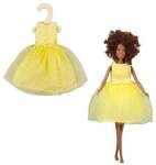 Time2Shine Boucl&eacute; Kleid ''Sunshine'' mit T&uuml;llrock f&uuml;r Modepuppen der Gr&ouml;&szlig;e 29