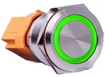 Joy-it Button22C-01 Button22C-01 Schalter 250 V rastend Gr&uuml;n (&Oslash; x L) 24.80 mm x