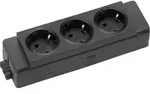 EVOline 159909133000 Steckdosenleiste Schwarz ohne Stecker 1St.