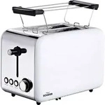 Sch&auml;fer Elektronik Toaster Retro 2-Scheiben 850 Watt wei&szlig; Toaster
