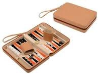 Philos 1710 - Backgammon Leros, Reise, Kunstleder, magnetisch, mit Tragegriff