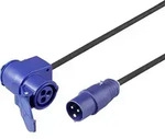 Sygonix SY-6684364 Strom Verl&auml;ngerungskabel 16A Blau, Schwarz 3m H07RN-F 3G...