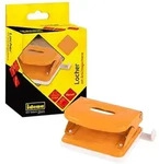 Idena Locher Metall bis 20 Blatt orange Kartonetui