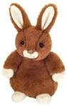Teddy Hermann 939887 - Hase Luna dunkelbraun, 20 cm, Pl&uuml;sch