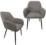 HTI-Living Stuhl Albany Waffle Hellbraun 2er-Set Stuhl Albany Waffle Hellbraun