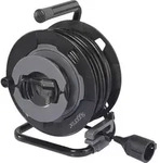 Sygonix SY-6618486 Kabeltrommel 30m Schwarz Schutzkontakt-Stecker