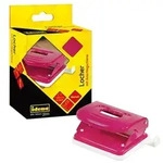 Idena Locher Metall bis 20 Blatt pink Kartonetui
