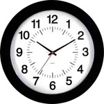 EUROTIME 80514-05 Quarz Wanduhr 30.5cm Schwarz