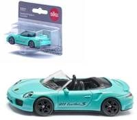 Siku 1117 - Porsche 911 Turbo S Cabriolet, t&uuml;rkis, 80x33x22mm