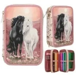 Miss Melody 3 Fach Federtasche BLOSSOM PONY