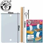 Corvus A600593 - Kids-at-Work, Mast+Segel, 1x Zubeh&ouml;r-Set zum Bau eines Bootes