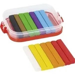 KNORR prandell Kinderknete Box Schule, 14 farbige Stangen in Frischhaltebox,...