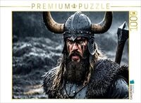 CALVENDO Puzzle Grimmiger Wikingerkrieger mit geh&ouml;rntem Helm 1000 Teile Lege-Gr&ouml;&szlig;e