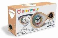 KIDYWOLF - Analoger & digitaler Wecker rosa