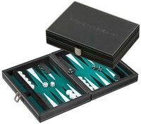 Backgammon Tinos, klein, gr&uuml;n, magnetisch