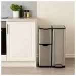 HTI-Living M&uuml;lltrennsystem Jannik 60L Silber M&uuml;lltrennsystem Jannik 60L Silber