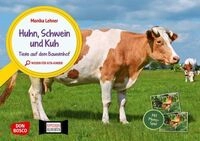 Huhn, Schwein und Kuh. Tiere auf dem Bauernhof. Kamishibai Bildkarten und...