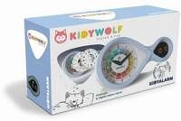 KIDYWOLF - Analoger & digitaler Wecker hellblau
