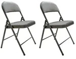 HTI-Living Klappstuhl Dima Velvet Grau 2er-Set Klappstuhl Dima Velvet Grau...