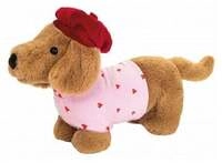 Teddy Hermann 939849 - Dackeldame Amelie, 26 cm, Pl&uuml;sch-Dackel
