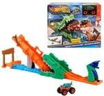 Hot Wheels Monster Trucks Krokodil Crash Challenge