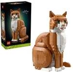 LEGO Ideas 21376 Orangefarbene Katze, Tierfigur Modell f&uuml;r Erwachsene