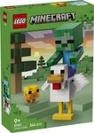 LEGO Minecraft 21582 H&uuml;hnerreiter, Bauset zum Videospiel, bewegliche